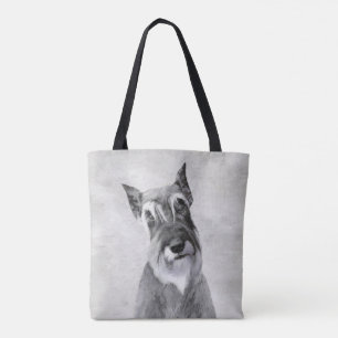 Schnauzer (Giant) Painting - Dog Art Tote Bag