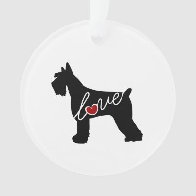 Schnauzer  / Giant Schnauzer Love Ornament