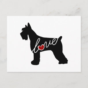 Schnauzer / Giant Schnauzer Love Postcard