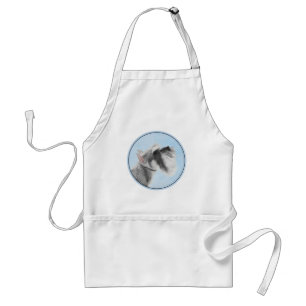 Schnauzer (Giant, Standard)  Painting - Dog Art Adult Apron