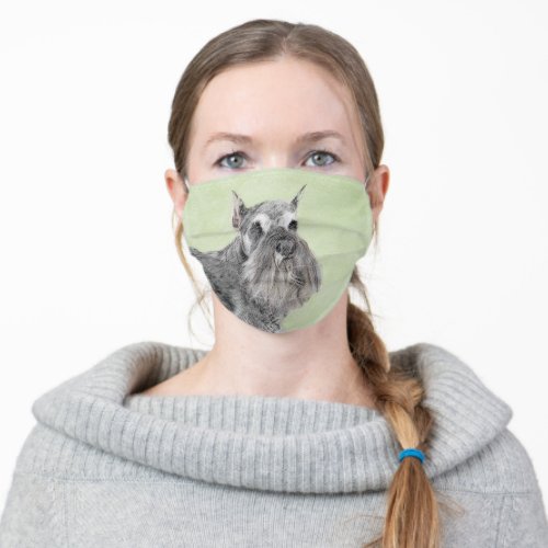 Schnauzer Giant Standard Painting _ Dog Art Adult Cloth Face Mask