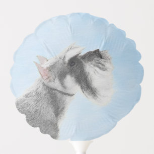 Schnauzer (Giant, Standard) Painting - Dog Art Balloon