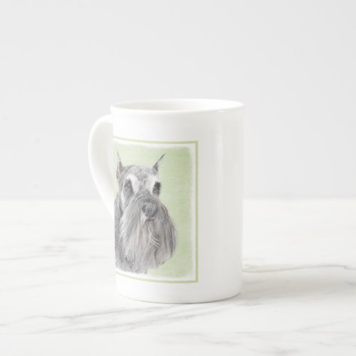 Schnauzer Giant Standard Painting _ Dog Art Bone China Mug