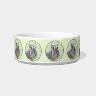 Schnauzer (Giant, Standard) Painting - Dog Art Bowl