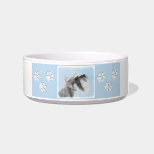 Schnauzer (Giant, Standard) Painting - Dog Art Bowl