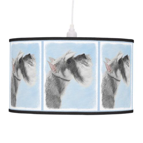 Schnauzer Giant Standard  Painting _ Dog Art Ceiling Lamp