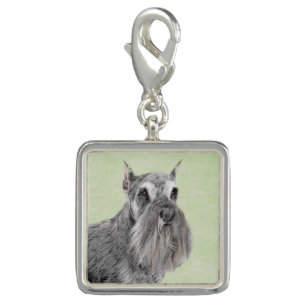 Schnauzer (Giant, Standard) Painting - Dog Art Charm