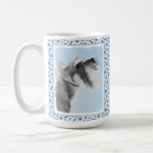 Schnauzer (Giant, Standard) Painting - Dog Art Coffee Mug