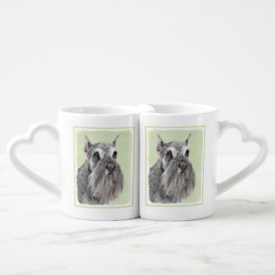Schnauzer (Giant, Standard) Painting - Dog Art Coffee Mug Set