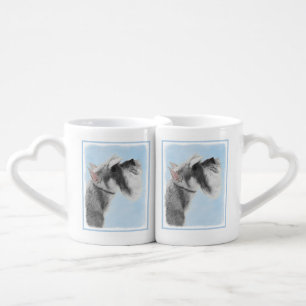 Schnauzer (Giant, Standard) Painting - Dog Art Coffee Mug Set