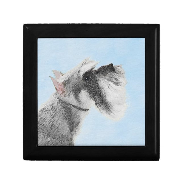 Schnauzer (Giant, Standard)  Painting - Dog Art Gift Box (Front)