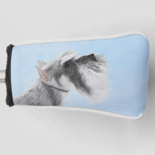 Schnauzer (Giant, Standard)  Painting - Dog Art Golf Head Cover