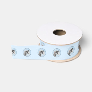 Schnauzer (Giant, Standard) Painting - Dog Art Grosgrain Ribbon
