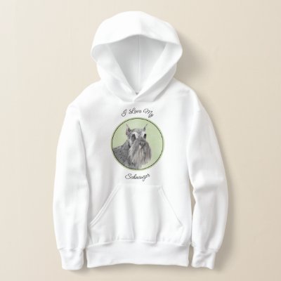 Schnauzer (Giant, Standard) Painting - Dog Art Hoodie