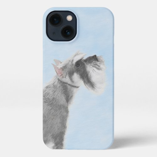 Schnauzer Giant Standard  Painting _ Dog Art iPhone 13 Case