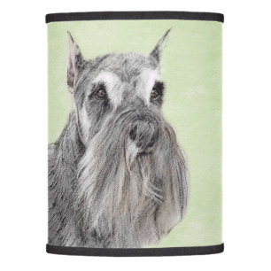 Schnauzer (Giant, Standard) Painting - Dog Art Lamp Shade