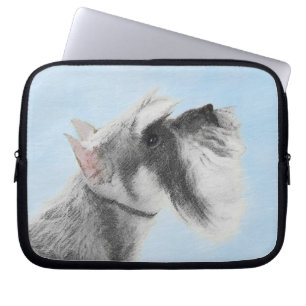 Schnauzer (Giant, Standard) Painting - Dog Art Laptop Sleeve