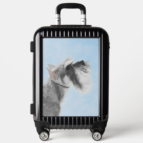 Schnauzer Giant Standard  Painting _ Dog Art Luggage