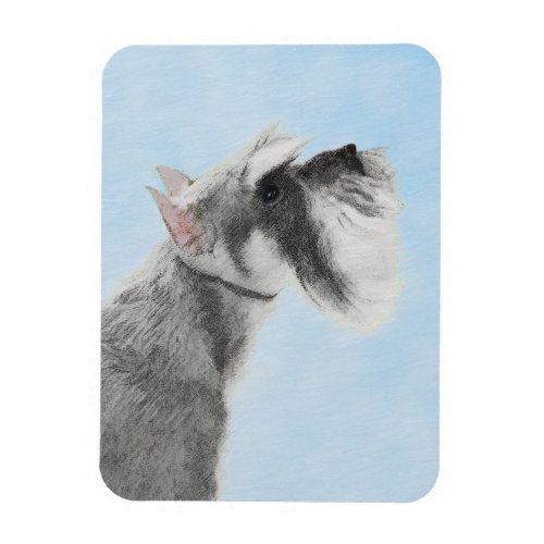 Schnauzer Giant Standard  Painting _ Dog Art Magnet