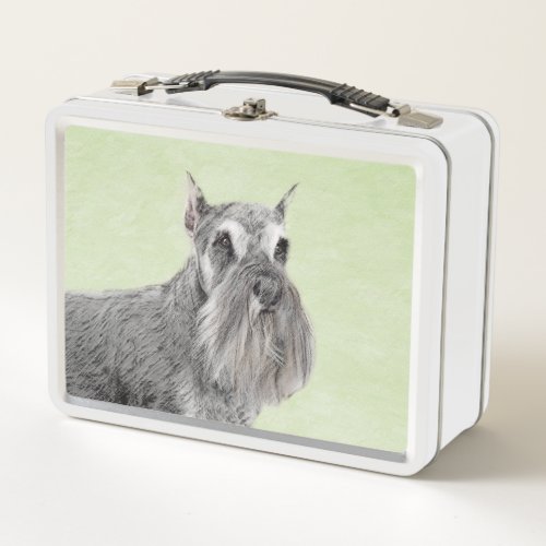 Schnauzer Giant Standard Painting _ Dog Art Metal Lunch Box