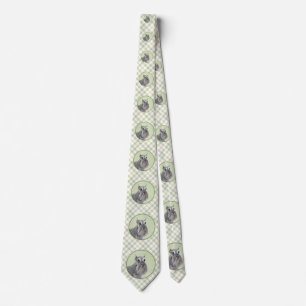 Schnauzer (Giant, Standard) Painting - Dog Art Neck Tie
