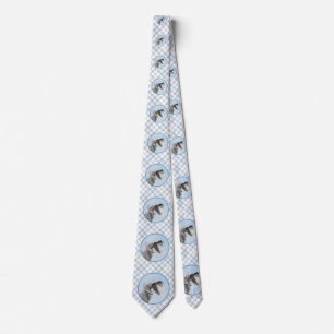 Schnauzer (Giant, Standard)  Painting - Dog Art Neck Tie
