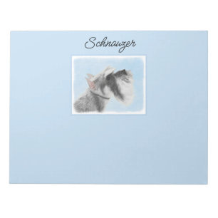 Schnauzer (Giant, Standard) Painting - Dog Art No Notepad