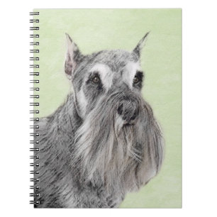 Schnauzer (Giant, Standard) Painting - Dog Art Notebook
