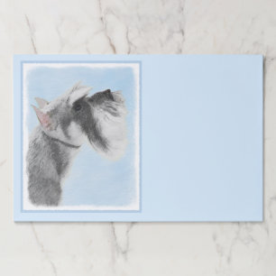 Schnauzer (Giant, Standard) Painting - Dog Art Paper Pad
