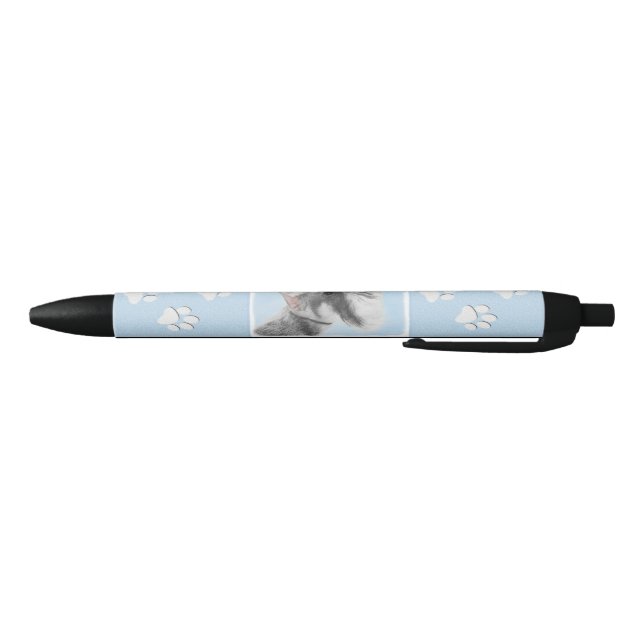 Schnauzer (Giant, Standard)  Painting - Dog Art Pen (Bottom)