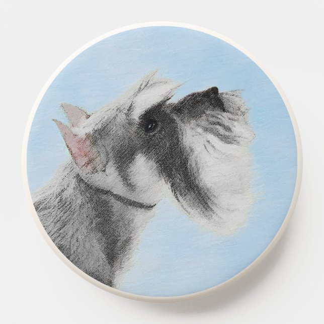 Schnauzer (Giant, Standard)  Painting - Dog Art PopSocket (Popsocket)