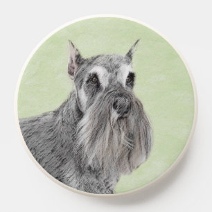 Schnauzer (Giant, Standard) Painting - Dog Art PopSocket