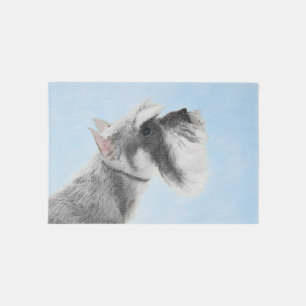 Schnauzer (Giant, Standard)  Painting - Dog Art Rug