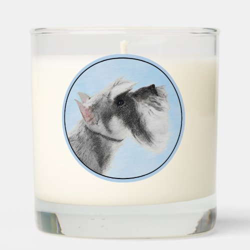 Schnauzer Giant Standard  Painting _ Dog Art Scented Candle