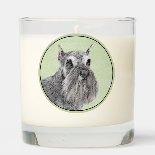 Schnauzer Giant Standard  Painting _ Dog Art Scented Candle