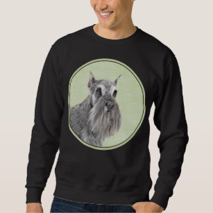 Schnauzer (Giant, Standard) Painting - Dog Art Sweatshirt