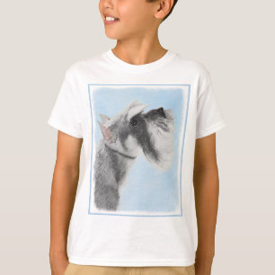 Schnauzer (Giant, Standard) Painting - Dog Art T-Shirt