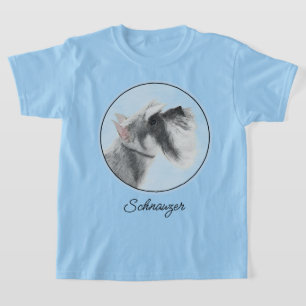Schnauzer (Giant, Standard) Painting - Dog Art T-Shirt