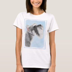 Schnauzer (Giant, Standard) Painting - Dog Art T-Shirt