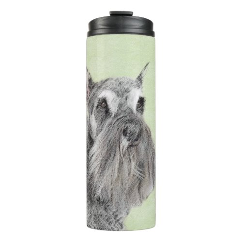 Schnauzer Giant Standard Painting _ Dog Art Thermal Tumbler