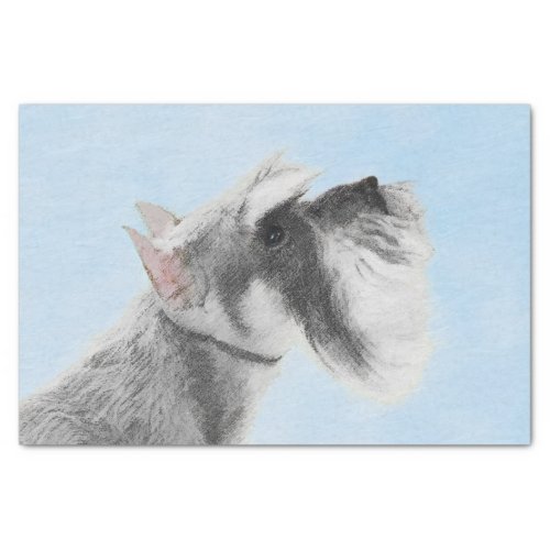 Schnauzer Giant Standard Painting _ Dog Art Tissue Paper