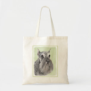 Schnauzer (Giant, Standard) Painting - Dog Art Tote Bag