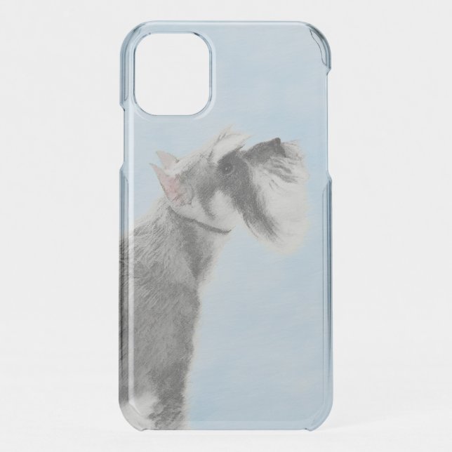 Schnauzer (Giant, Standard)  Painting - Dog Art Uncommon iPhone Case (Back)