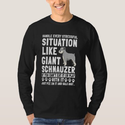 Schnauzer Giant Whiskered Snout Dog Wire Haired Pi T-Shirt