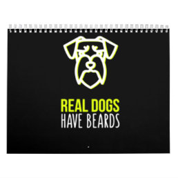 Schnauzer Gift | Real Dogs Have Beards Calendar