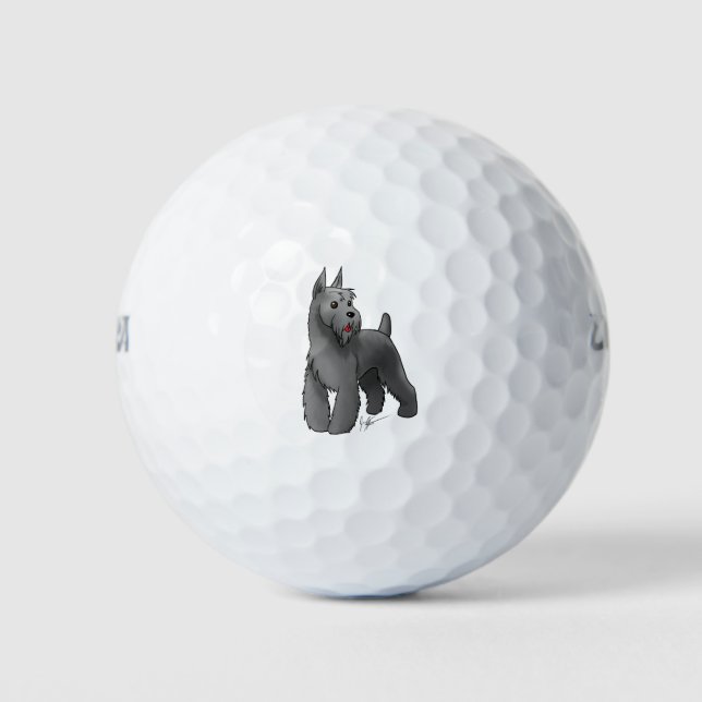 Schnauzer Golf Balls (Front)