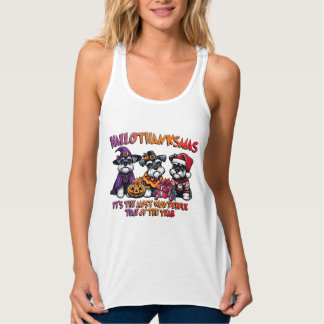 Schnauzer Halloween Thanksgiving Christmas Classic Tank Top
