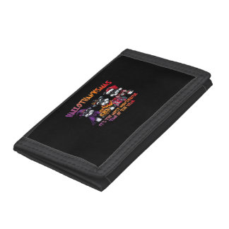 Schnauzer Halloween Thanksgiving Christmas Classic Trifold Wallet