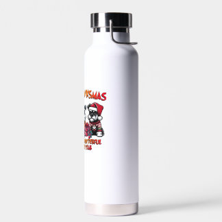 Schnauzer Halloween Thanksgiving Christmas Classic Water Bottle