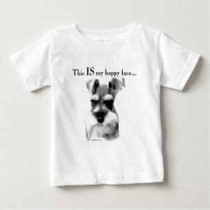 Schnauzer Happy Face Baby T-Shirt